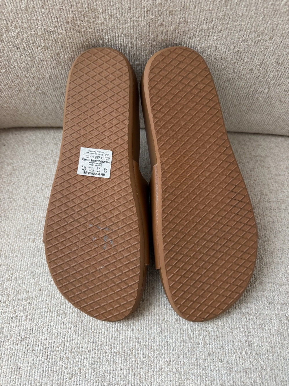 Vans Brown Slide Sandals - Picture 3 of 3